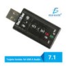 Adaptador Usb 2.0 Tarjeta De Sonido 7.1 Canales Audio 3d Pc