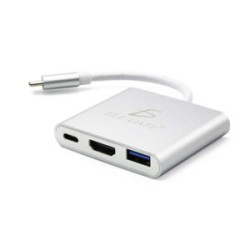 Adaptador Hub Usb Tipo C 3 En 1 Hdmi 4k Usb 3.1 Typec
