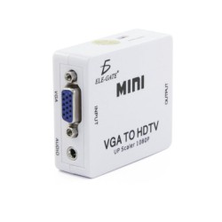 Mini convertidor adaptador de señal vga a hdmi 1080p tv