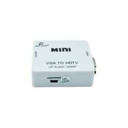 Mini convertidor adaptador de señal vga a hdmi 1080p tv