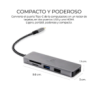 Hub adaptador hdmi 4k, con puerto usb 3.0, micro sd, sd, tipo c a tipo c wi.158