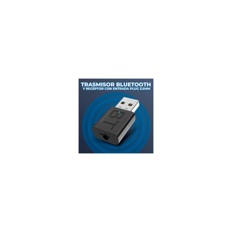 Transmisor receptor usb bluetooth ele-gate con entrada auxiliar 3.5mm / bt.08