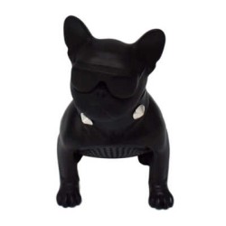 Bocina bluetooth en forma de perro chico con collar y ranuras para sd y usb, variedad de colores / ch-m12