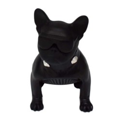 Bocina bluetooth en forma de perro chico con collar y ranuras para sd y usb, variedad de colores / ch-m12