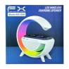 Lámpara bocina rgb fx en forma de letra g con cargador inalámbrico para teléfono celular, variedad de colores / bs-g08