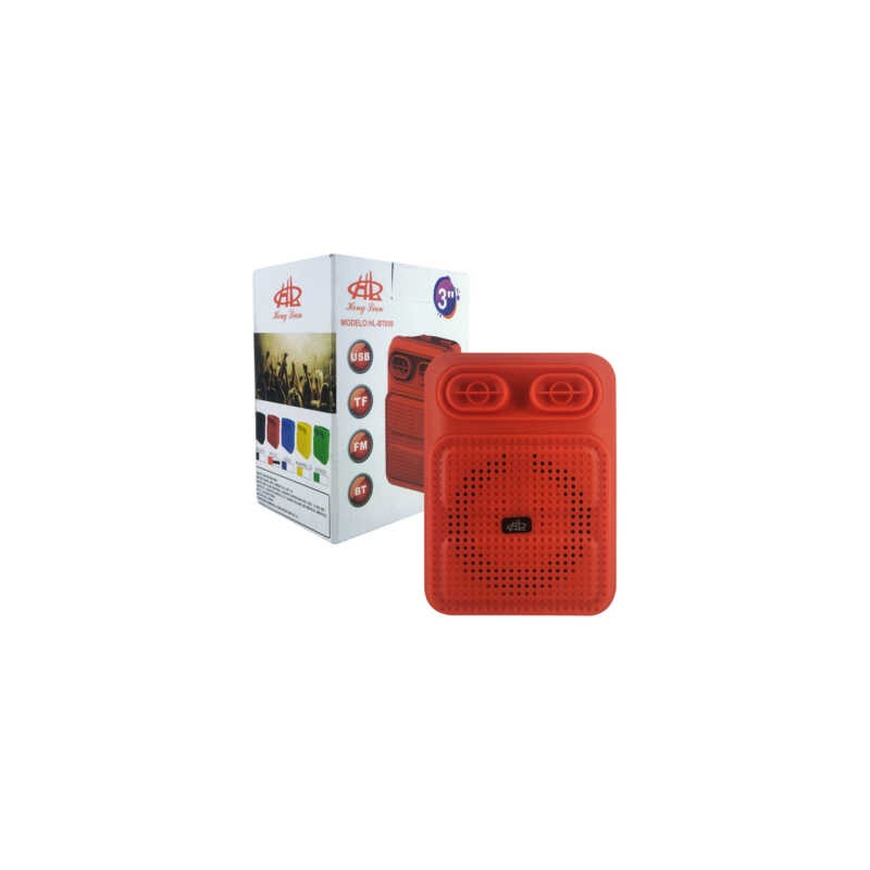 Bocina bluetooth de 3 pulgadas con puertos usb tf, luces led y radio fm, variedad de colores / hl-bt050