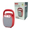 Bocina pequeña bluetooth en color rojo de 3 pulgadas con ranuras usb sd y radio fm / ms-1609bt
