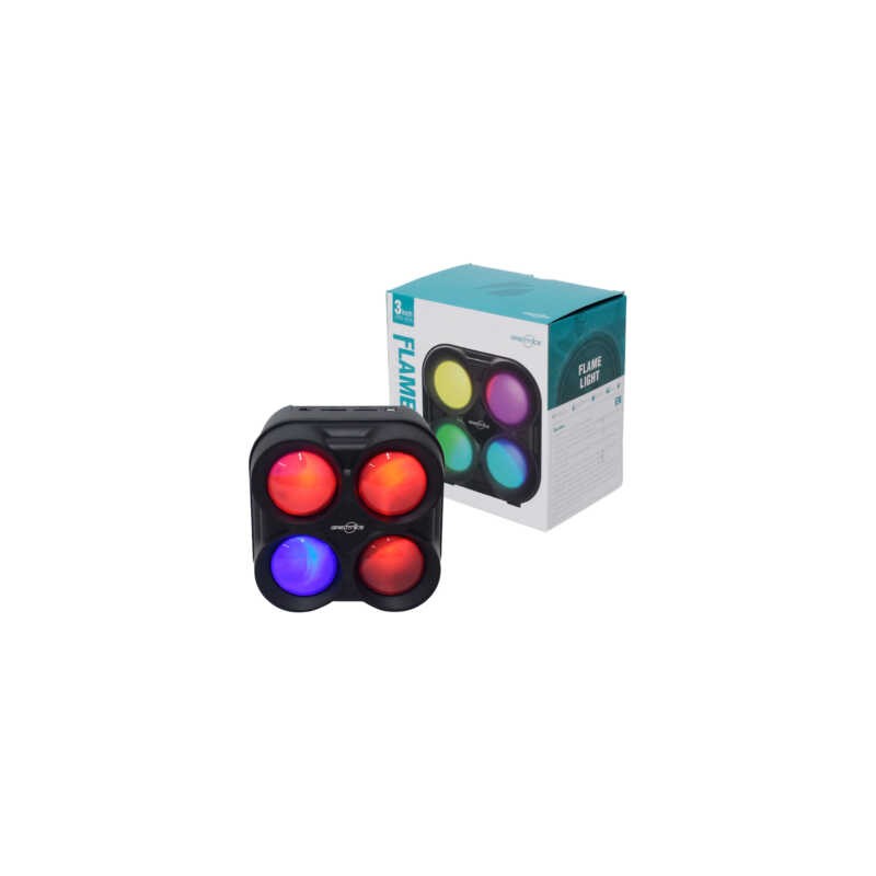 Bocina bluetooth de 3 pulgadas con forma cuadrada, luces rgb, puerto usb-sd y fm / gts-1835