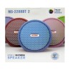 Bocina bluetooth mp3, portátil, fm, puerto usb, luces rgb, variedad de colores / color option ms-2208bt