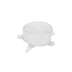 Tapas Herméticas De Silicon Flexible Reutilizable 6Pz