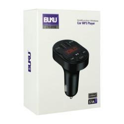 Transmisor fm y reproductor mp3 con pantalla digital y dos puertos usb ch-010