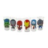1pza Vaso de vidrio con diseño de personajes avengers 480ml, variedad de diseños