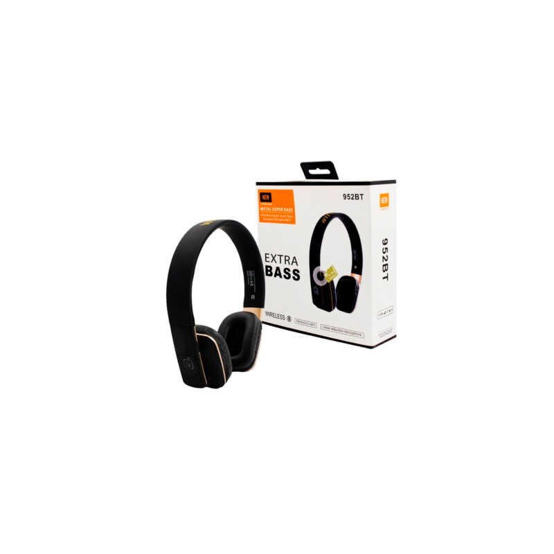 Audífonos diadema inalámbricos extra bass con puerto para tarjeta tf, fm, mp3, radio y materiales de acero inoxidable, variedad 