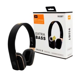 Audífonos diadema inalámbricos extra bass con puerto para tarjeta tf, fm, mp3, radio y materiales de acero inoxidable, variedad 